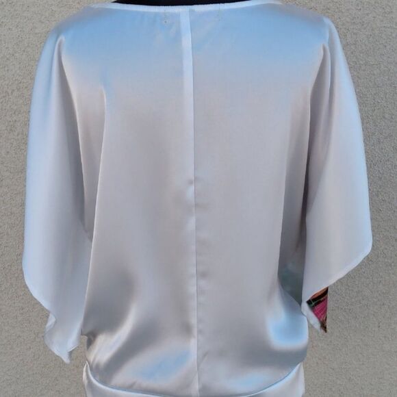 Heart Soul Women's Satin Floral Blouse size small Multicolor Artsy - Picture 8 of 10